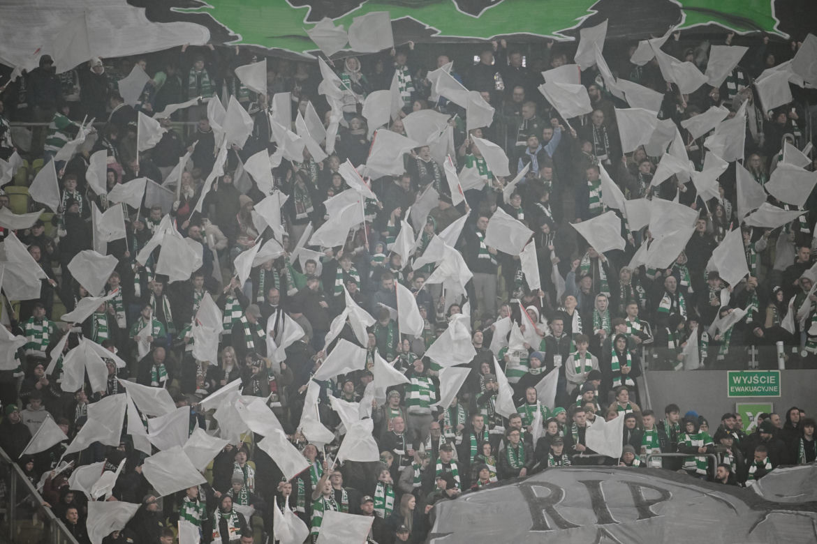 Lechia Gdańsk - Widzew Łódź: Zdjęcia kibiców z meczu 15. kolejki PKO BP Ekstraklasy