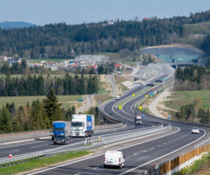 Budowa drogi S7 Naprawa - Skomielna Biała