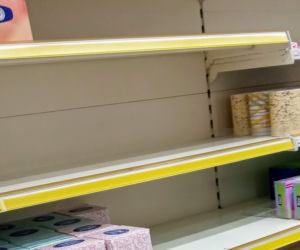 Oblężenie w szczecińskich sklepach z powodu koronawirusa