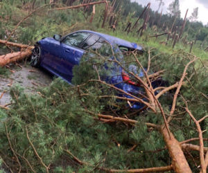Potężna nawałnica w powiecie oleśnickim