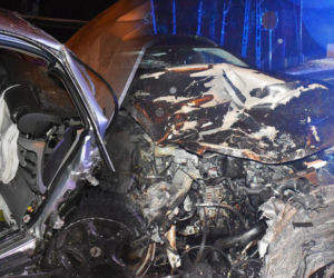 Makabryczny wypadek w Porębie. Kierowca był kompletnie pijany