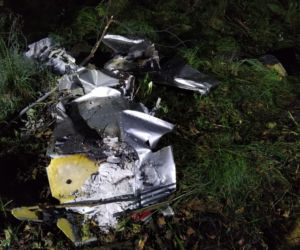 Kikity, Jezioro Luterskie: Makabryczny wypadek samolotu. Dwie osoby zginęły