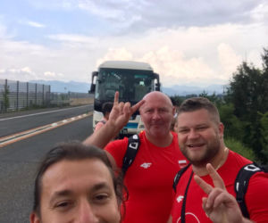 Pożar autokaru lekkoatletów w Tokio
