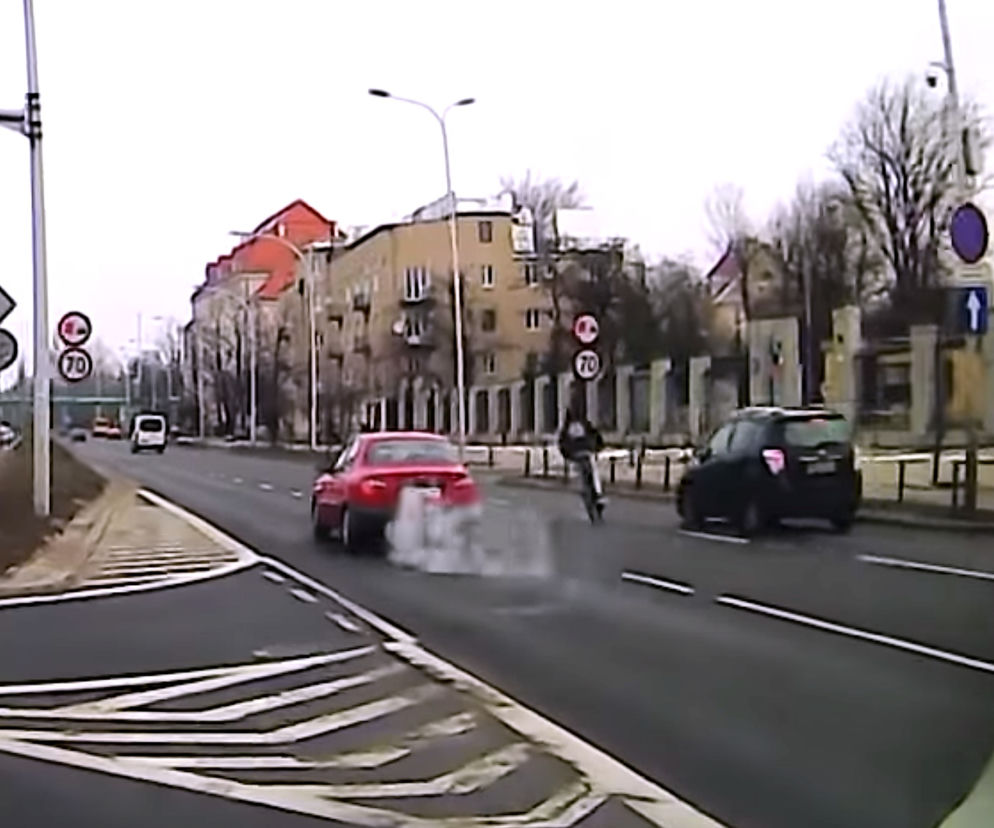 Potrącenie rowerzysty