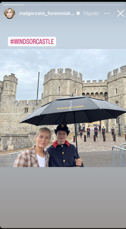 Małgorzata Foremniak żegna królową Elżbietę pod Windsor