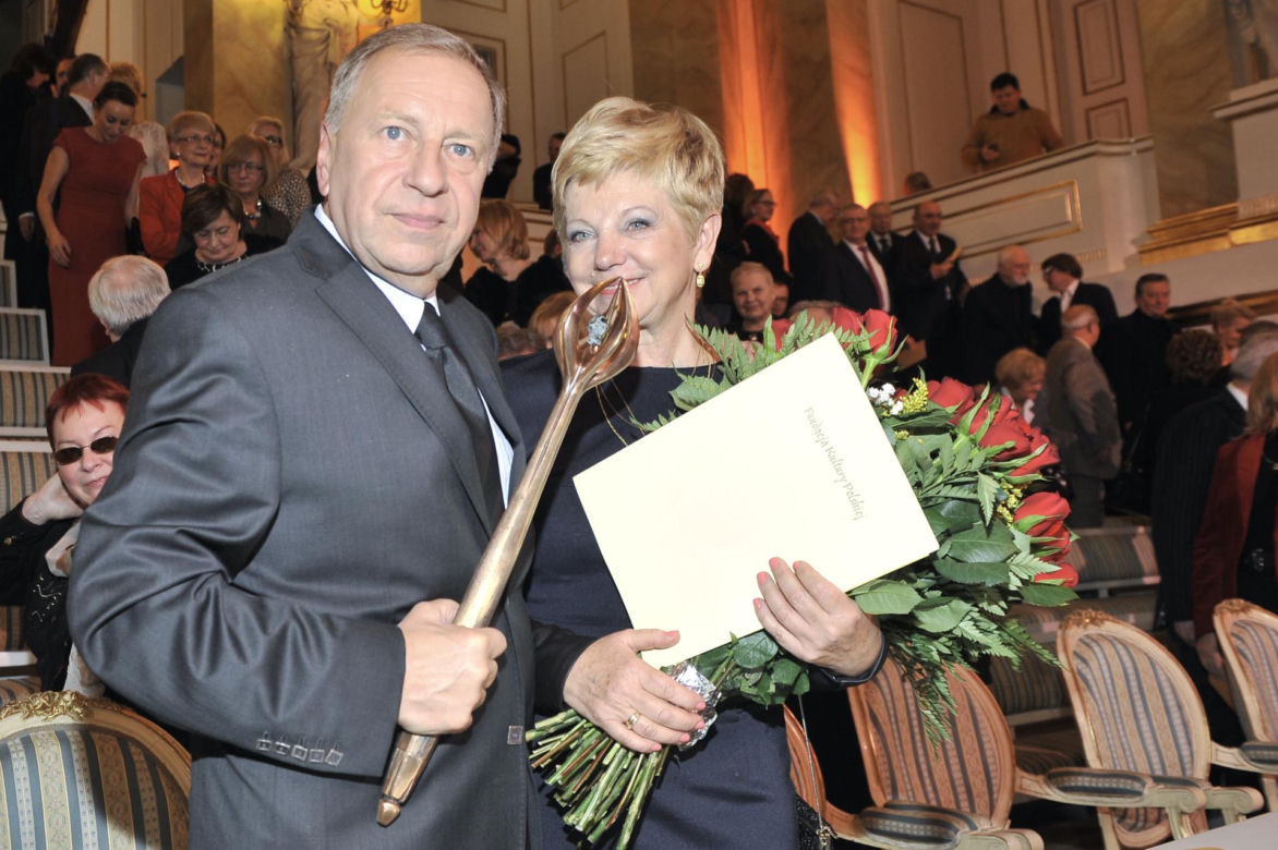 Jerzy Stuhr z żoną Barbarą