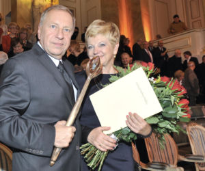 Jerzy Stuhr z żoną Barbarą