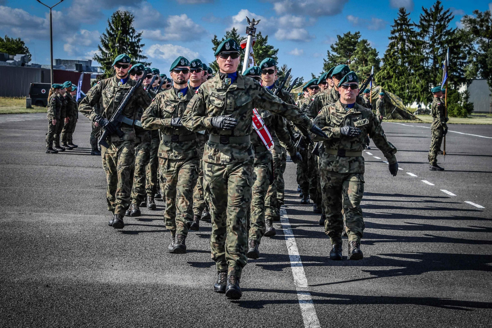 Przysięga wojskowa w 10. Wrocławskiej Brygadzie Łączności.