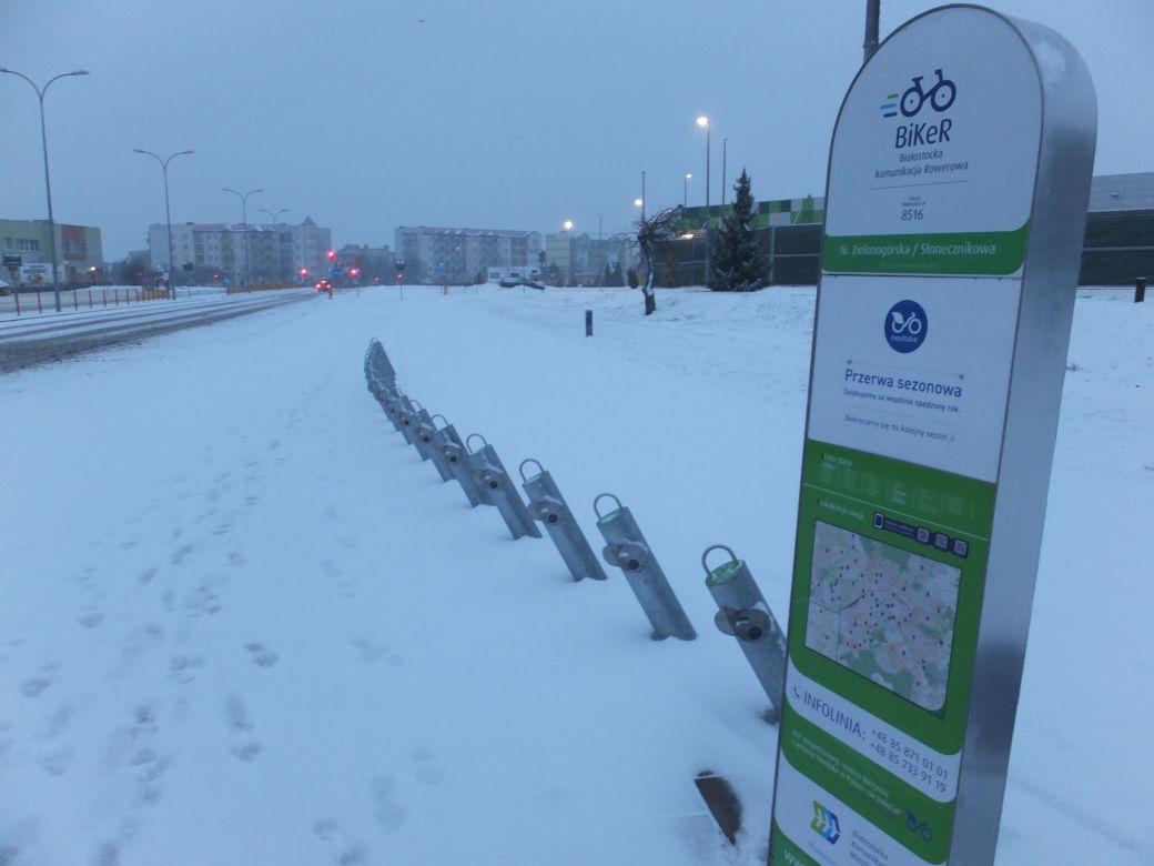 Zima na ulicach Białegostoku 7.12.2018