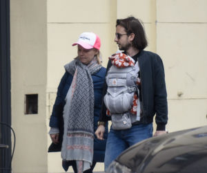 Joanna Kulig na spacerze z rodziną
