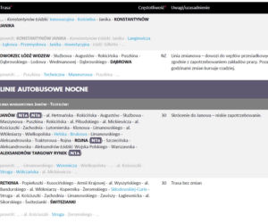 25 ZMIANY W KOMUNIKACJI MIEJSKIEJ W ŁODZI