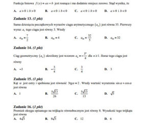 Poprawkowa Matura z matematyki 2014 /6