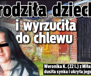 Urodziła dziecko i wyrzuciła do chlewu