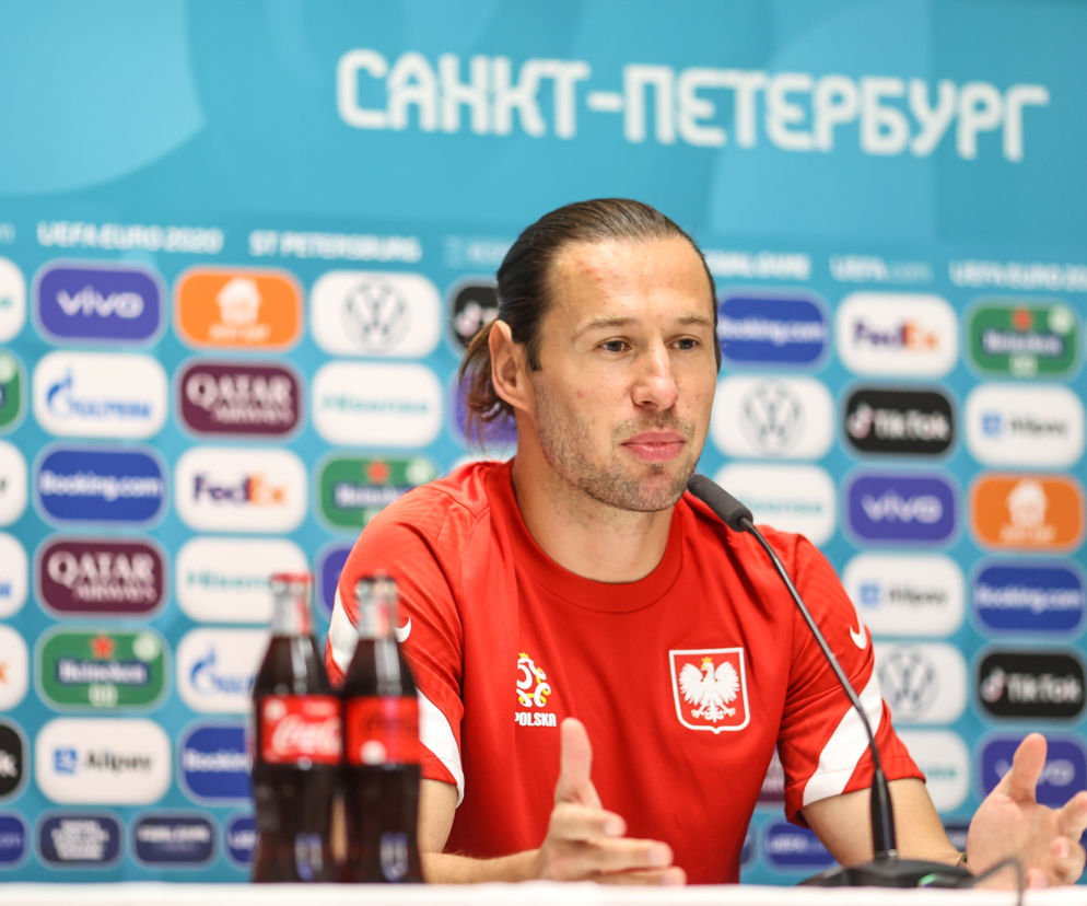 Grzegorz Krychowiak na konferencji przed meczem Polska - Słowacja na Euro 2020