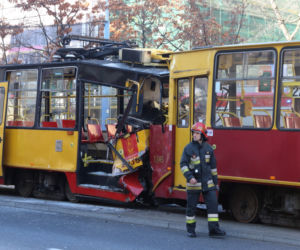 Zderzenie tramwajów w Al. Jerozolimskich