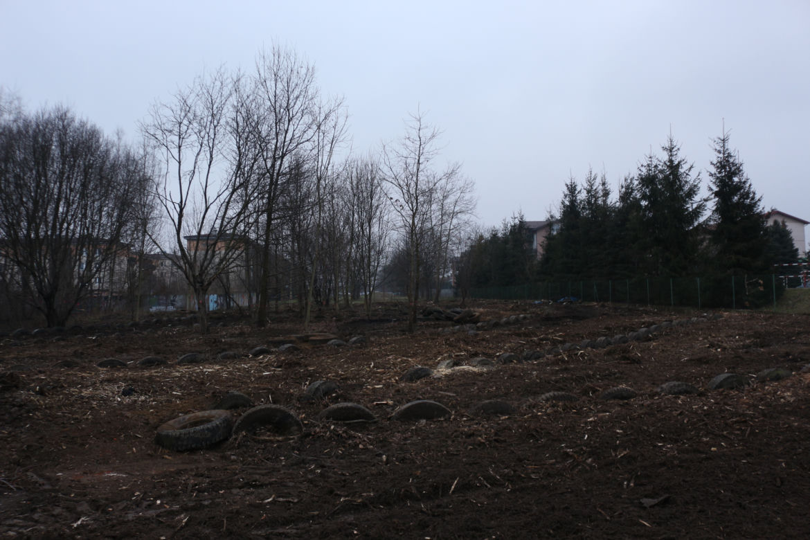 Porządkowanie terenu pod budowę nowej siedziby Archiwum Narodowego