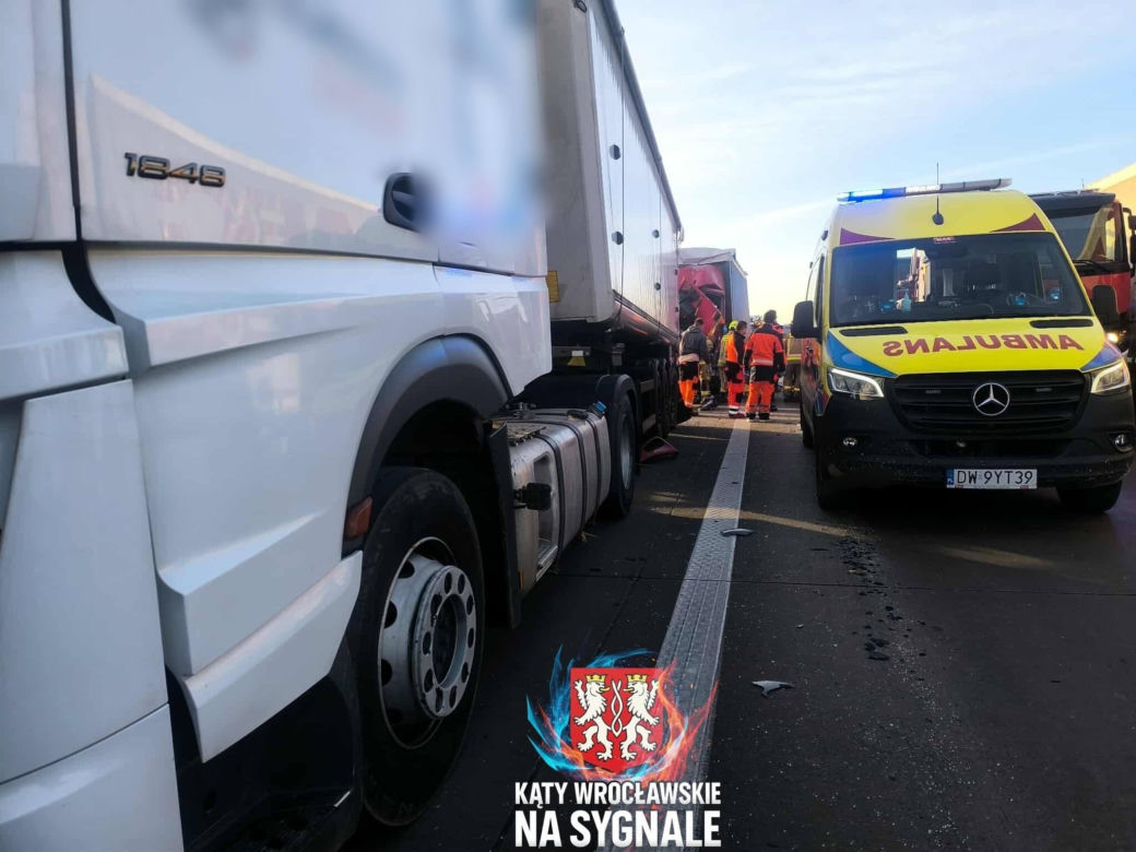 Śmiertelny wypadek na 152. kilometrze A4 pod Wrocławiem