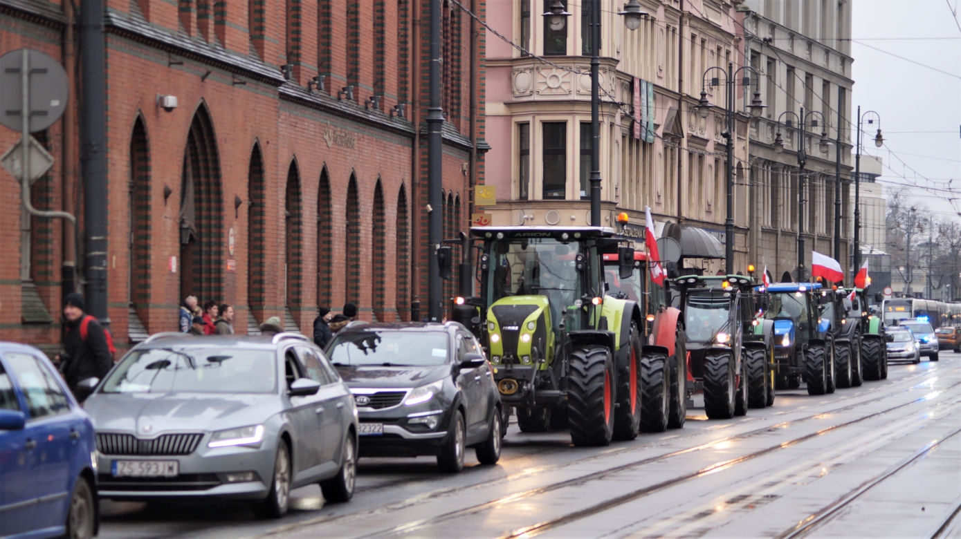 Strajk rolników w Bydgoszczy [ZDJĘIA]