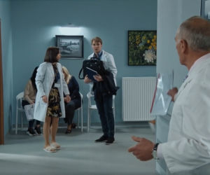 M jak miłość, odc. 1602: Arek Karnowski (Mikołaj Bartosiewicz), Jerzy Argasiński (Karol Strasburger), Aneta (Ilona Janyst) 