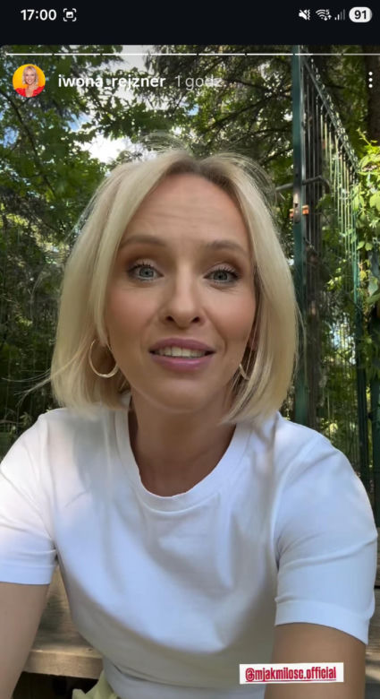 M jak miłość po wakacjach. Dorota (Iwona Rejzner) na planie