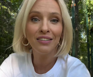 M jak miłość po wakacjach. Dorota (Iwona Rejzner) na planie
