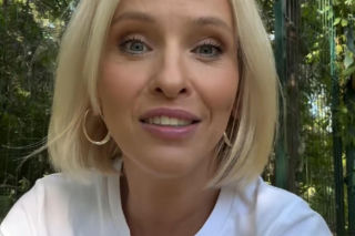 M jak miłość po wakacjach. Dorota (Iwona Rejzner) na planie