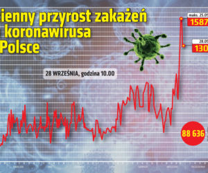 Koronawirus w Polsce. Ile jest dziś zakażeń? [28 WRZEŚNIA]