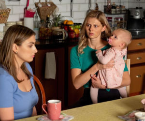 Barwy szczęścia odc. 2376. Klara (Olga Jankowska), Iwona (Izabela Zwierzyńska), Wioletka (Aurelia Żarnowiecka)