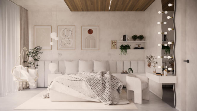 Oświetlenie we wnętrzach - projekt Tissu Architecture