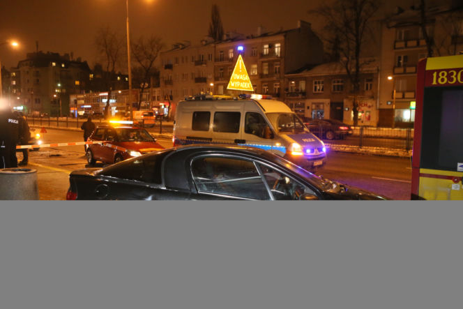 Kierowca wjechał w przystanek Warszawa