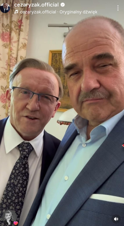 Ranczo nowy sezon 11. Czerepach (Artur Barciś), prezydent Paweł Kozioł (Cezary Żak) na planie