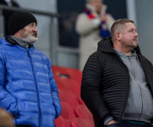 Kibice na meczu Piast Gliwice - Legia Warszawa