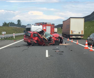 Wypadek na autostradzie A4