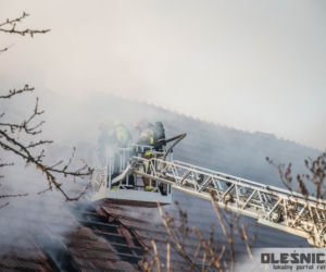 Groźny pożar pod Oleśnicą