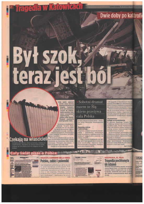 Katastrofa hali MTK w Katowicach. Materiały archiwalne