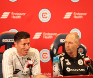 Robert Lewandowski na konferencji Chicago Fire