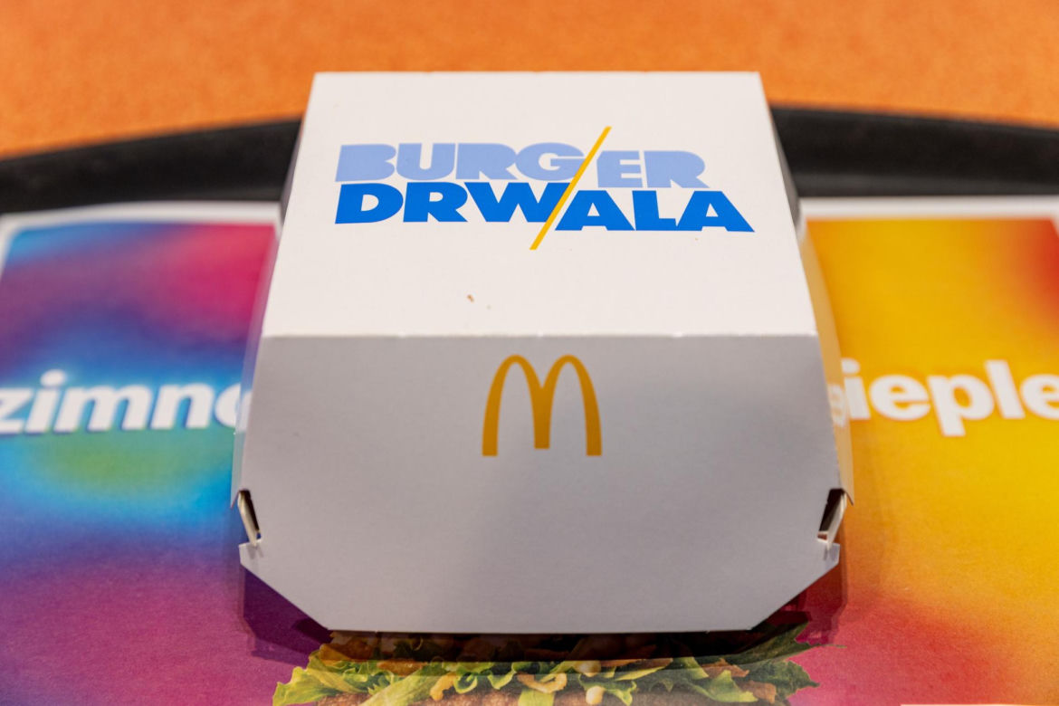 Taki widok na premierze Burgera Drwala w McDonalds. Wielkie zaskoczenie.