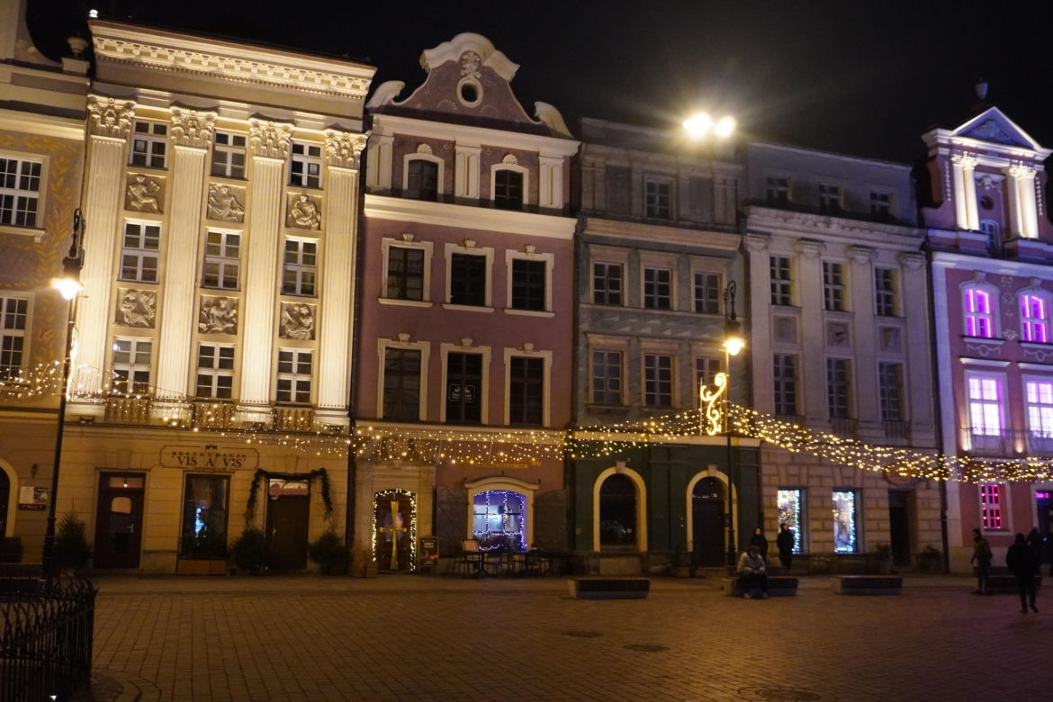 Poznań na wieczór przed Wigilią