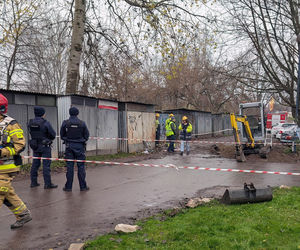 Rozszczelnienie gazociągu przy ul. Komandosów w Krakowie