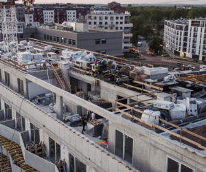 Wrocław. Pożar budynku przy ul. Rychtalskiej