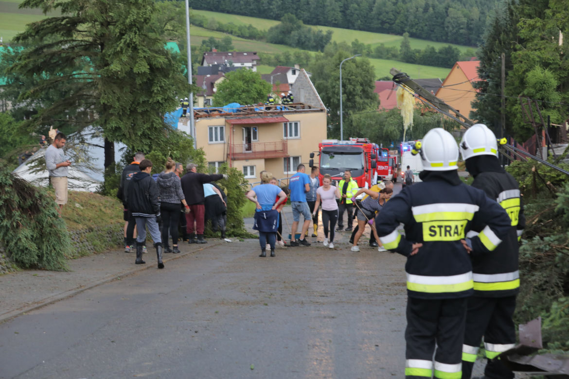 Trąba powietrzna spustoszyła okolice Nowego Sącza
