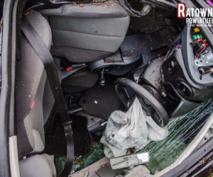 Wypadek na DK 16. W miejscowości Buniaki zderzyły się dwa samochody osobowe