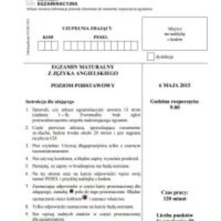 Matura 2016: język angielski - ARKUSZE, ZADANIA i ODPOWIEDZI online w pdf. Było hard? – informacje, premiery teledysków – ESKA.pl