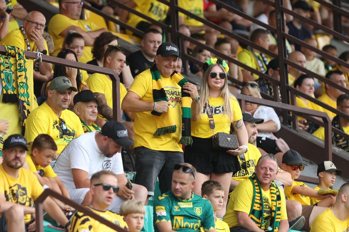 Kibice podczas meczu GKS Katowice - Radomiak Radom
