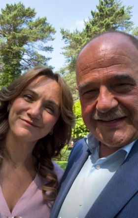 Wielkie spotkanie na planie "Rancza". Cezary Żak i Ilona Ostrowska