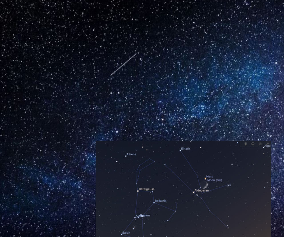 Księżyc, Mars i Byk. Niezwykłe zbliżenie na niebie 19.03.2021. Gdzie oglądać?
