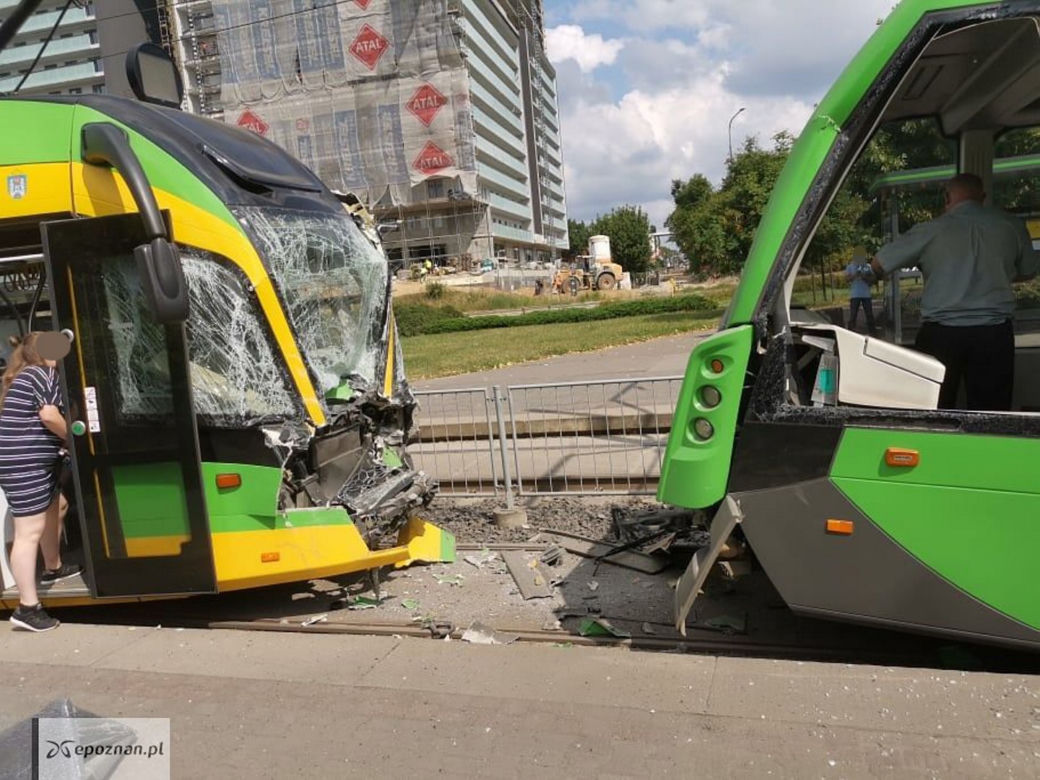 Zderzenie tramwajów w Poznaniu