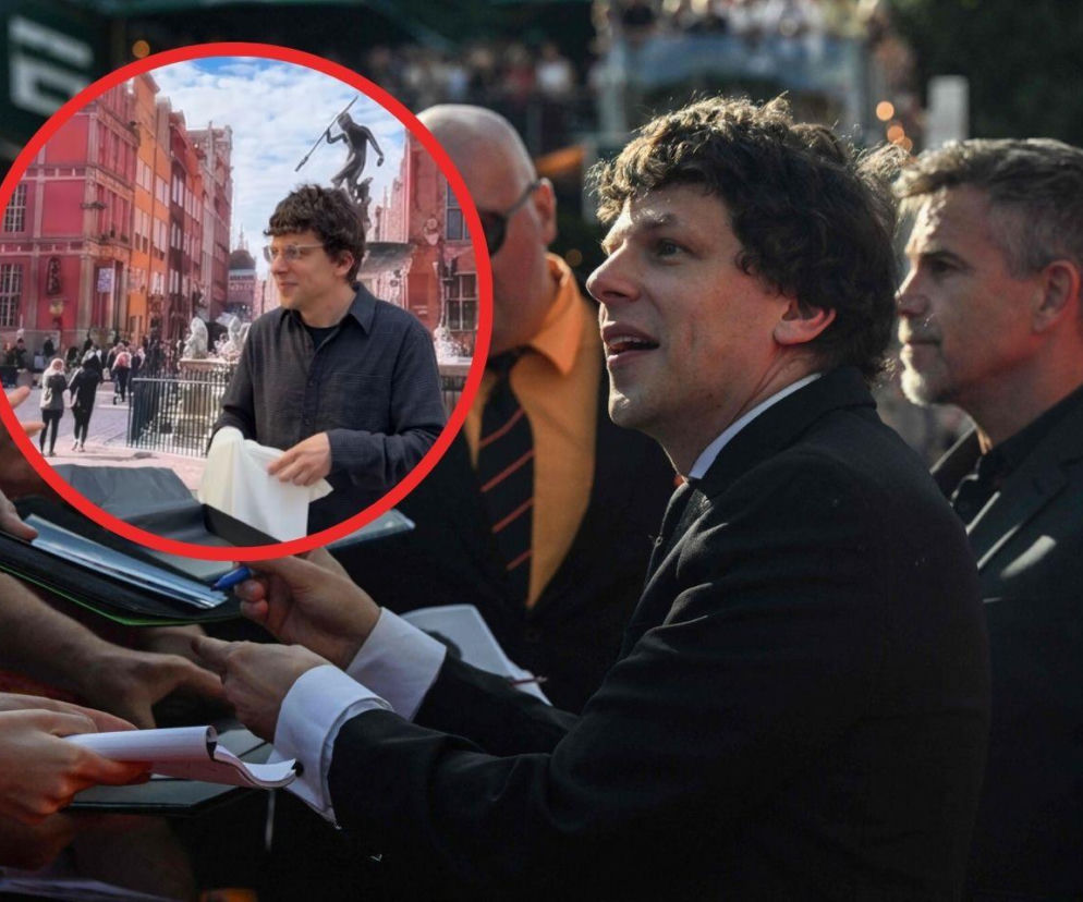 Gwiazda Hollywood w Gdańsku! Jesse Eisenberg nagrywa tajemniczą reklamę
