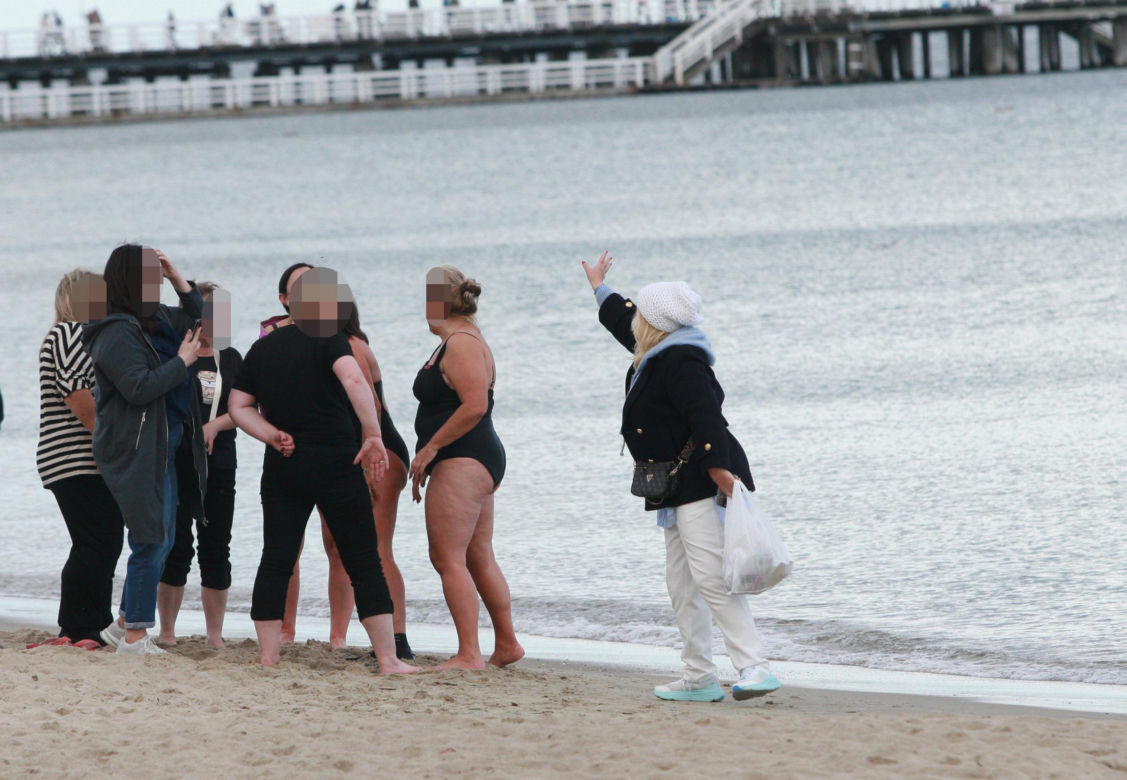 Morsy dorwały Joannę Kurowską na plaży