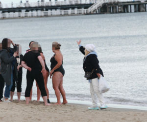 Morsy dorwały Joannę Kurowską na plaży